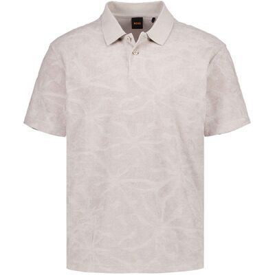 BOSS Orange Herren Polo-Shirt beige Frottee XL BOSS Orange Herren Polo-Shirt beige Frottee XL