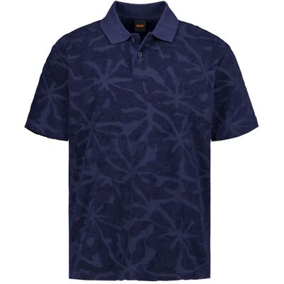 BOSS Orange Herren Polo-Shirt blau Frottee 3XL BOSS Orange Herren Polo-Shirt blau Frottee 3XL