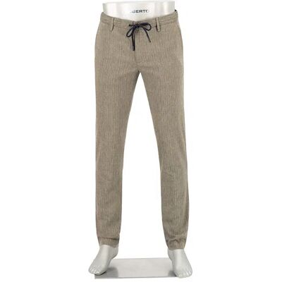 Alberto Herren Hosen beige Baumwolle-Leinen Slim Fit 35/34 Alberto Herren Hosen beige Baumwolle-Leinen Slim Fit 35/34