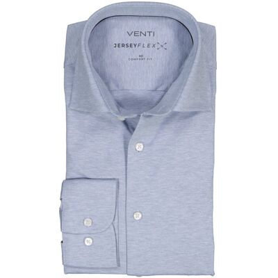 VENTI Herren Hemd blau Jersey meliert 54 VENTI Herren Hemd blau Jersey meliert 54