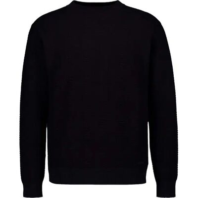 HUGO Herren Pullover schwarz Baumwolle unifarben L HUGO Herren Pullover schwarz Baumwolle unifarben L
