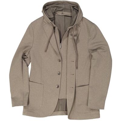 BOGGI MILANO Herren Sakko braun Jersey meliert 50 BOGGI MILANO Herren Sakko braun Jersey meliert 50