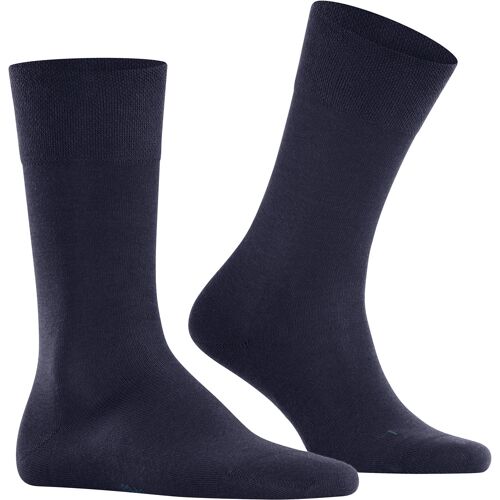 Falke Herren Socken blau Schur-Wolle unifarben 39-42