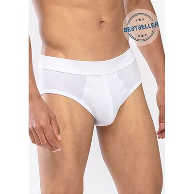 Mey Herren Slip weiß Baumwolle unifarben 6 (L) Mey Herren Slip weiß Baumwolle unifarben 6 (L)
