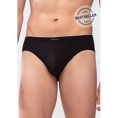 Mey Herren Unterwäsche schwarz Baumwolle unifarben 5 (M) Mey Herren Unterwäsche schwarz Baumwolle unifarben 5 (M)