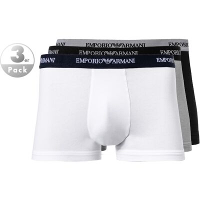 EMPORIO ARMANI Herren Trunks grau Baumwolle unifarben 4 (S) EMPORIO ARMANI Herren Trunks grau Baumwolle unifarben 4 (S)