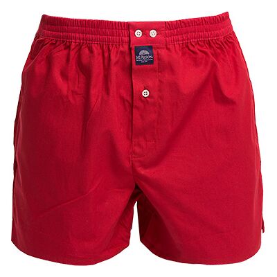 MC ALSON Herren Boxershorts rot Baumwolle unifarben 8 (XXL) MC ALSON Herren Boxershorts rot Baumwolle unifarben 8 (XXL)