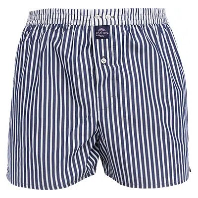 MC ALSON Herren Boxershorts blau Baumwolle gestreift 6 (L) MC ALSON Herren Boxershorts blau Baumwolle gestreift 6 (L)