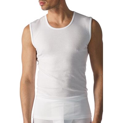 Mey Herren Tanktop weiß Baumwolle unifarben 7 (XL) Mey Herren Tanktop weiß Baumwolle unifarben 7 (XL)
