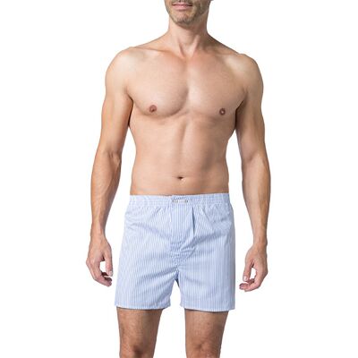 DEREK ROSE Herren Boxershorts blau Baumwolle gestreift 5 (M) DEREK ROSE Herren Boxershorts blau Baumwolle gestreift 5 (M)