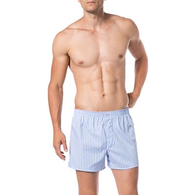 Novila Herren Boxershorts blau Baumwolle gestreift 60 Novila Herren Boxershorts blau Baumwolle gestreift 60