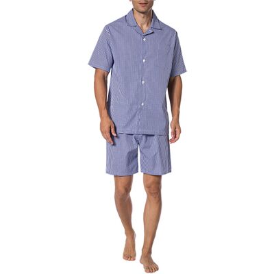 Novila Herren Pyjama blau Stoff kariert 50 (M) Novila Herren Pyjama blau Stoff kariert 50 (M)