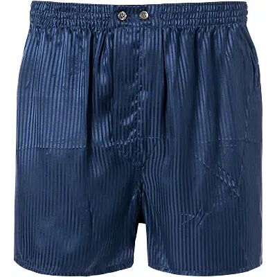 DEREK ROSE Herren Boxershorts blau Seide gestreift 6 (L) DEREK ROSE Herren Boxershorts blau Seide gestreift 6 (L)