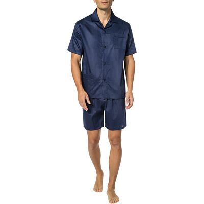 Novila Herren Pyjama blau Baumwolle gestreift 50 (M) Novila Herren Pyjama blau Baumwolle gestreift 50 (M)