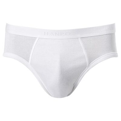 HANRO Herren Slip weiß Baumwolle unifarben 4 (S) HANRO Herren Slip weiß Baumwolle unifarben 4 (S)