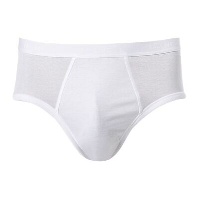 HANRO Herren Slip weiß Baumwolle unifarben 5 (M) HANRO Herren Slip weiß Baumwolle unifarben 5 (M)
