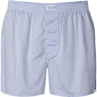 Novila Herren Boxershorts blau Baumwolle unifarben 52 Novila Herren Boxershorts blau Baumwolle unifarben 52