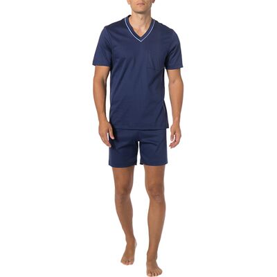 Novila Herren Pyjama blau Baumwolle 52 (L) Novila Herren Pyjama blau Baumwolle 52 (L)