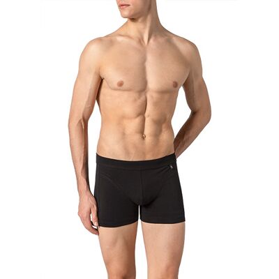 Schiesser Herren Shorts schwarz Baumwolle & Mix unifarben 5 (M) Schiesser Herren Shorts schwarz Baumwolle & Mix unifarben 5 (M)