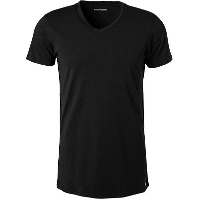 bruno banani Herren V-Shirt schwarz Baumwolle & Mix unifarben 5 (M) bruno banani Herren V-Shirt schwarz Baumwolle & Mix unifarben 5 (M)