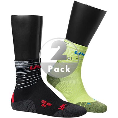 UYN Herren Laufsocken grün Mikrofaser unifarben 39-41 UYN Herren Laufsocken grün Mikrofaser unifarben 39-41