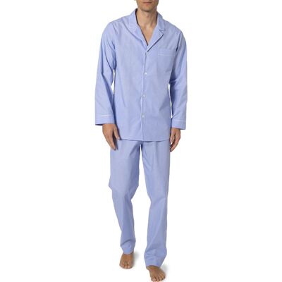 Zimmerli Herren Pyjama blau Popeline Stoff unifarben XXL Zimmerli Herren Pyjama blau Popeline Stoff unifarben XXL