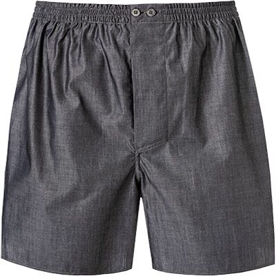 Zimmerli Herren Boxershorts grau Baumwolle unifarben 5 (M) Zimmerli Herren Boxershorts grau Baumwolle unifarben 5 (M)