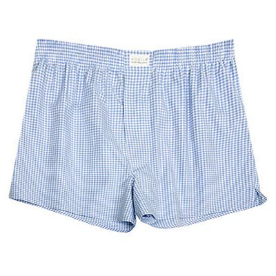 Novila Herren Boxershorts blau Baumwolle kariert 66-68 Novila Herren Boxershorts blau Baumwolle kariert 66-68