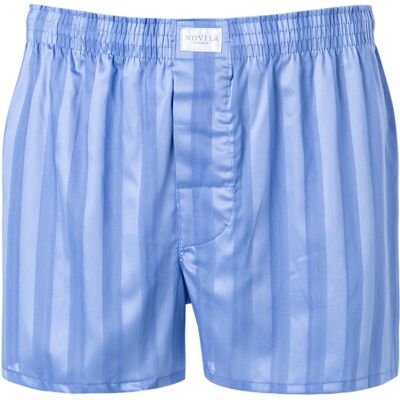 Novila Herren Boxershorts blau Baumwolle gestreift 60 Novila Herren Boxershorts blau Baumwolle gestreift 60