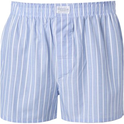 Novila Herren Boxershorts blau Baumwolle gestreift 60 Novila Herren Boxershorts blau Baumwolle gestreift 60