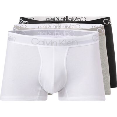 Calvin Klein Underwear Herren Trunks grau Baumwolle & Mix unifarben 6 (L) Calvin Klein Underwear Herren Trunks grau Baumwolle & Mix unifarben 6 (L)