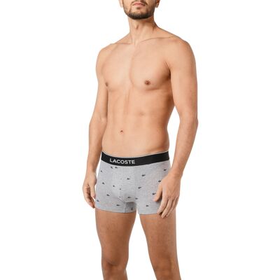 LACOSTE Herren Boxershorts grau Baumwolle gemustert 4 (S) LACOSTE Herren Boxershorts grau Baumwolle gemustert 4 (S)