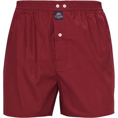 MC ALSON Herren Boxershorts rot Baumwolle unifarben 5 (M) MC ALSON Herren Boxershorts rot Baumwolle unifarben 5 (M)