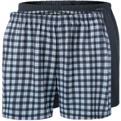 CALIDA Herren Boxershorts blau Reine Baumwolle Gestreift,unifarben 6 (L) CALIDA Herren Boxershorts blau Reine Baumwolle Gestreift,unifarben 6 (L)