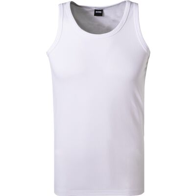 BOSS Black Herren Tanktops weiß Baumwolle unifarben 4 (S) BOSS Black Herren Tanktops weiß Baumwolle unifarben 4 (S)