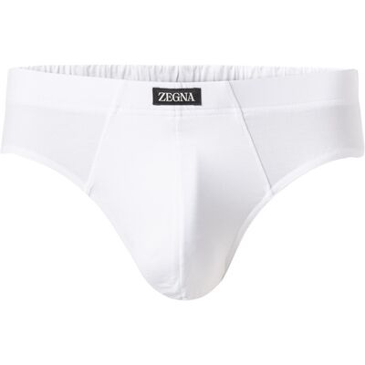 Ermenegildo Zegna Herren Slip weiß Viskose unifarben 7 (XL) Ermenegildo Zegna Herren Slip weiß Viskose unifarben 7 (XL)