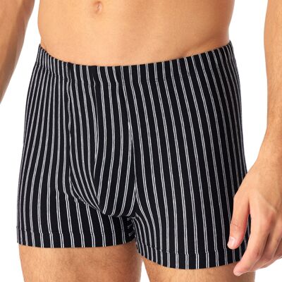 Schiesser Herren Shorts schwarz Baumwolle gestreift 6 (L) Schiesser Herren Shorts schwarz Baumwolle gestreift 6 (L)