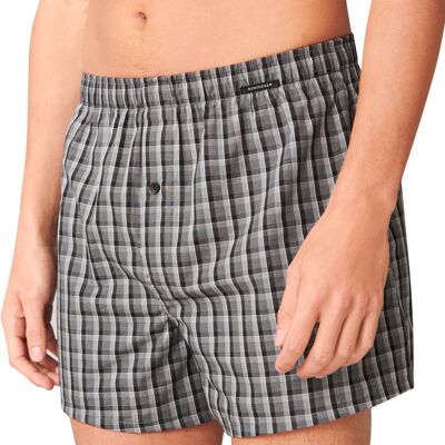 Schiesser Herren Boxershorts grau Baumwolle gemustert 7 (XL) Schiesser Herren Boxershorts grau Baumwolle gemustert 7 (XL)