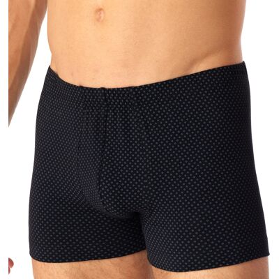 Schiesser Herren Shorts schwarz Baumwolle gemustert 10 (4XL) Schiesser Herren Shorts schwarz Baumwolle gemustert 10 (4XL)