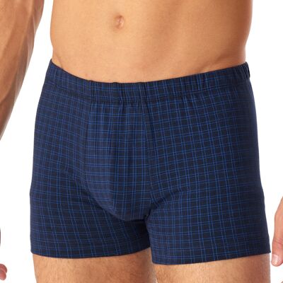 Schiesser Herren Shorts blau Baumwolle kariert 4 (S) Schiesser Herren Shorts blau Baumwolle kariert 4 (S)