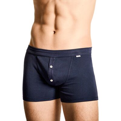 Schiesser Revival Herren Shorts blau Baumwolle unifarben 4 (S) Schiesser Revival Herren Shorts blau Baumwolle unifarben 4 (S)