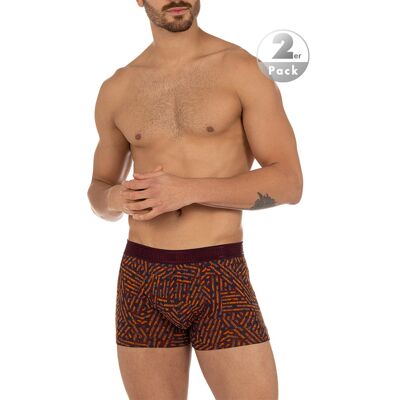bruno banani Herren Shorts violett Baumwolle gemustert 5 (M) bruno banani Herren Shorts violett Baumwolle gemustert 5 (M)