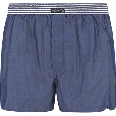 van Laack Herren Boxershorts blau Baumwolle meliert 48 van Laack Herren Boxershorts blau Baumwolle meliert 48