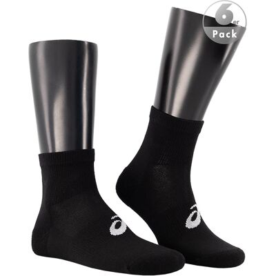 ASICS Herren Socken schwarz Baumwolle unifarben M ASICS Herren Socken schwarz Baumwolle unifarben M