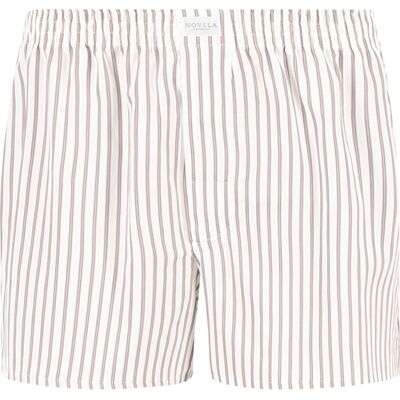 Novila Herren Shorts beige Reine Baumwolle Gestreift 52 Novila Herren Shorts beige Reine Baumwolle Gestreift 52