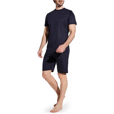 Zimmerli Herren Pyjama blau Baumwolle & Mix unifarben XXL Zimmerli Herren Pyjama blau Baumwolle & Mix unifarben XXL