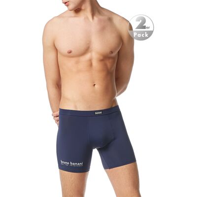 bruno banani Herren Shorts blau Mikrofaser unifarben 5 (M) bruno banani Herren Shorts blau Mikrofaser unifarben 5 (M)