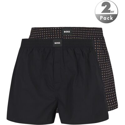 BOSS Black Herren Boxershorts schwarz Baumwolle gemustert XL BOSS Black Herren Boxershorts schwarz Baumwolle gemustert XL