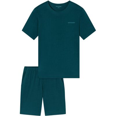 Schiesser Herren Pyjama grün Baumwolle unifarben 52 (L) Schiesser Herren Pyjama grün Baumwolle unifarben 52 (L)