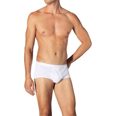 Schiesser Herren Sportslip weiß Baumwolle unifarben 6 (L) Schiesser Herren Sportslip weiß Baumwolle unifarben 6 (L)